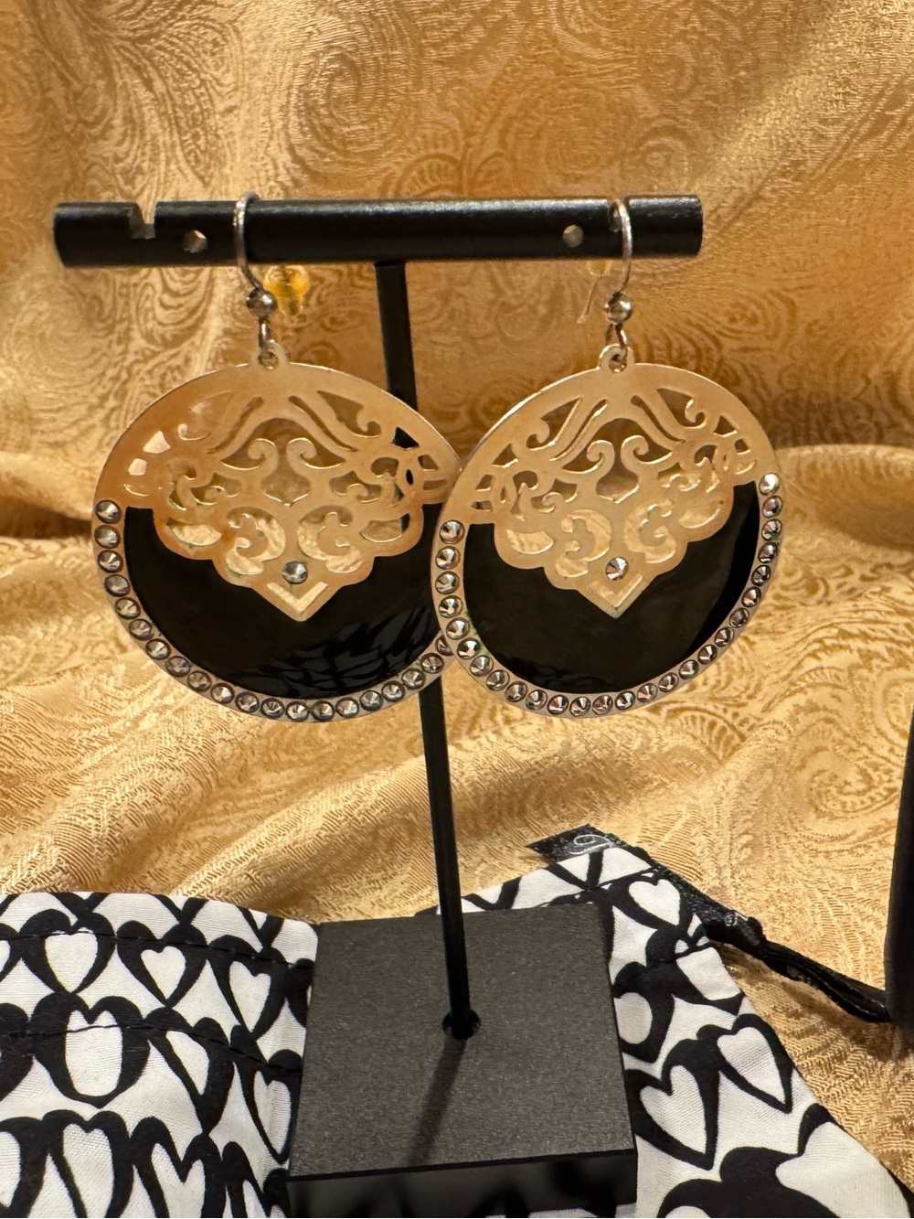 Anthropologie Nikasha Embroidered Satin Dress XL NWT Plus Accessories Bundle - Picture 15 of 17